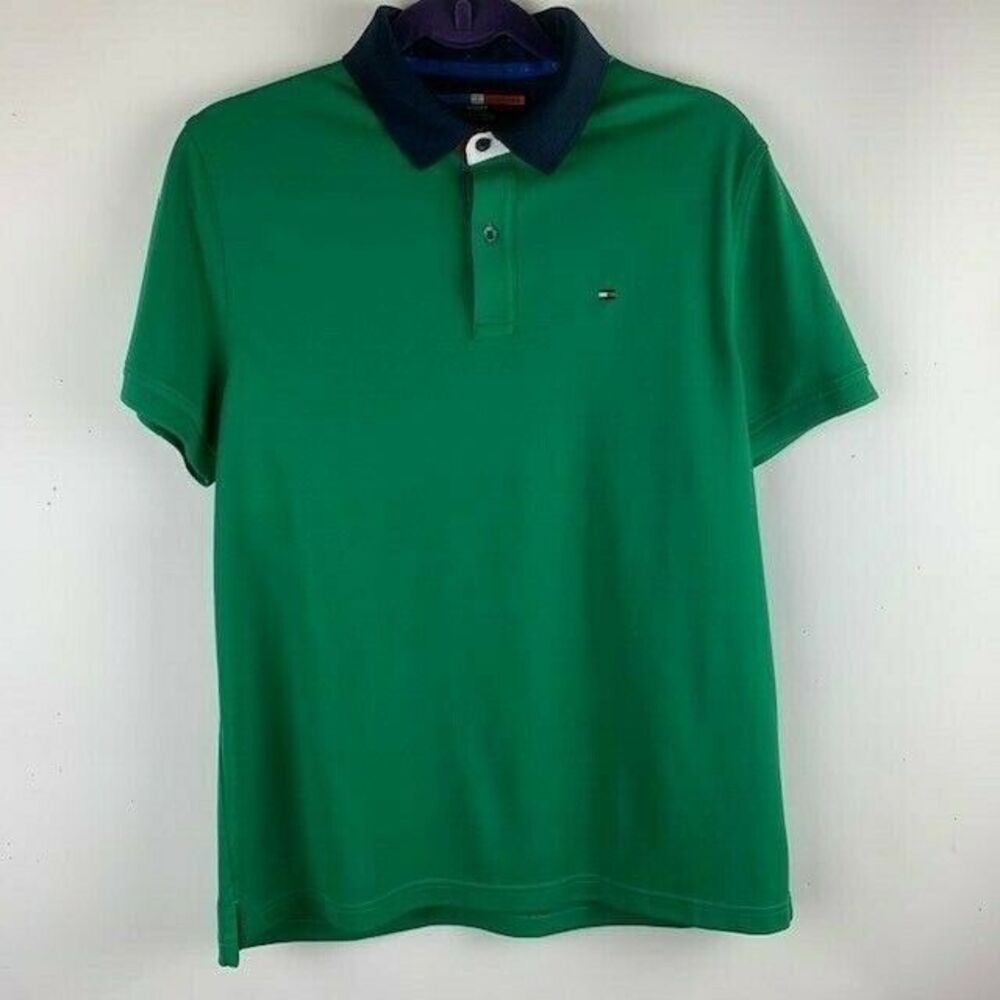 Tommy Hilfiger Size M Sport Green Polo Shirt